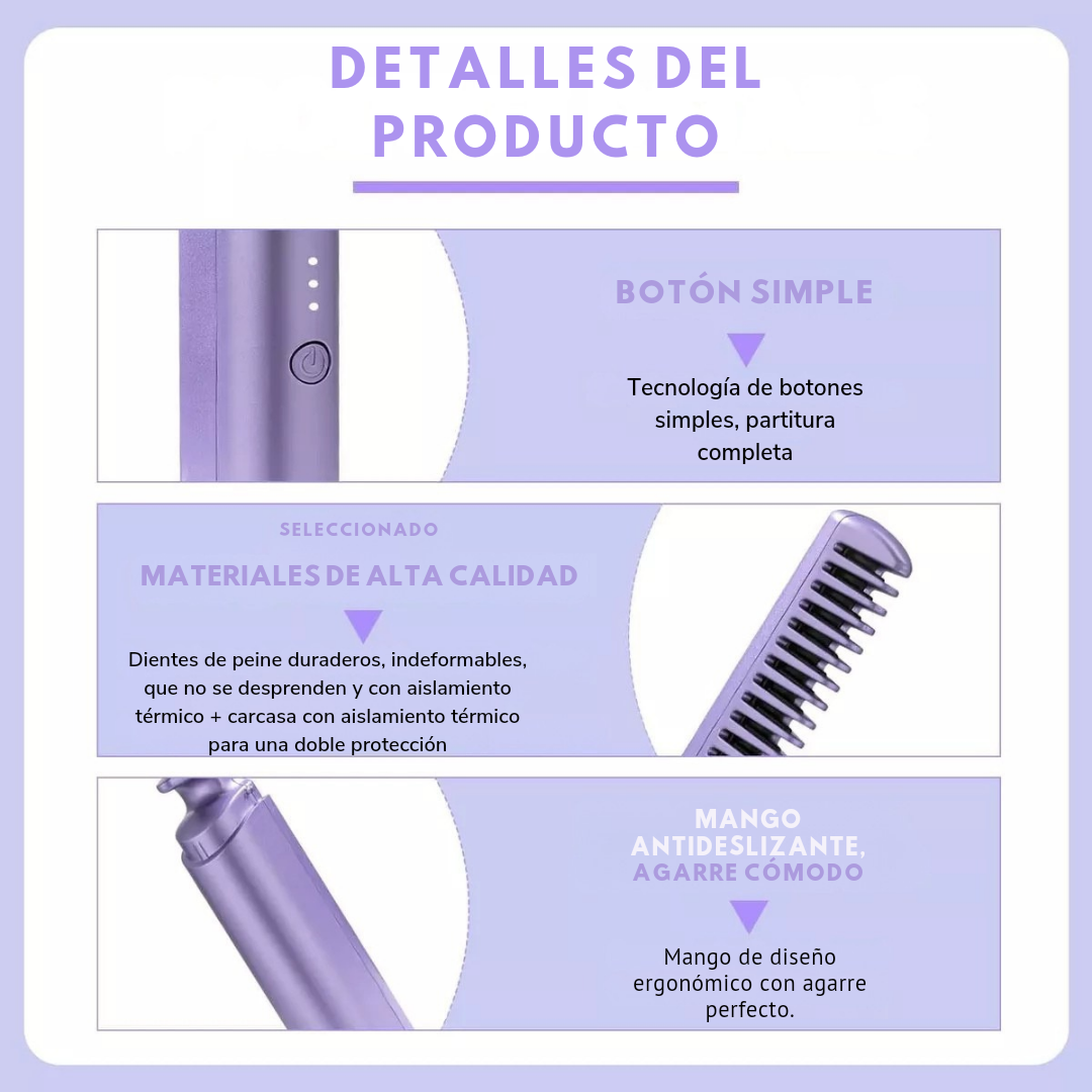 AlisaPro ® ¡Alisa tu Cabello al Instante, Dondequiera que Estés!